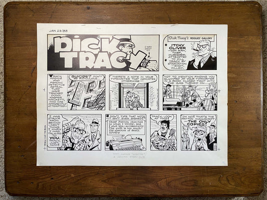 Dick Tracy Sunday 1/23/83 Original Art Illustration | Fletcher Studio