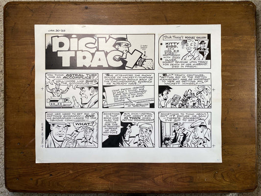 Dick Tracy Sunday 1/30/83 Original Art Illustration | Fletcher Studio