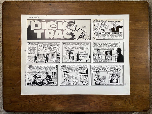 Dick Tracy Sunday 2/6/83 Original Art Illustration | Fletcher Studio
