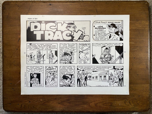 Dick Tracy Sunday 2/13/83 Original Art Illustration | Fletcher Studio