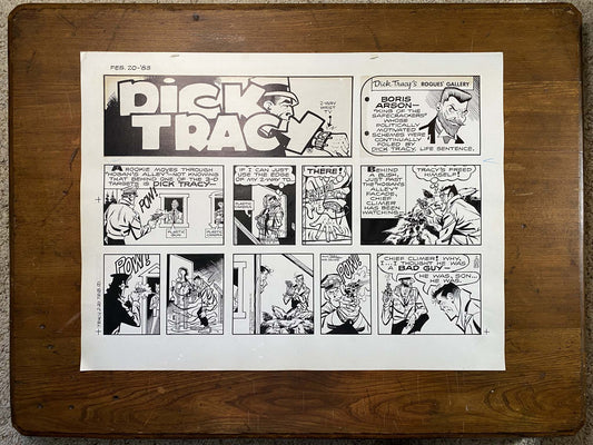 Dick Tracy Sunday 2/20/83 Original Art Illustration | Fletcher Studio