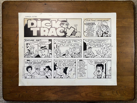 Dick Tracy Sunday 3/13/83 Original Art Illustration | Fletcher Studio