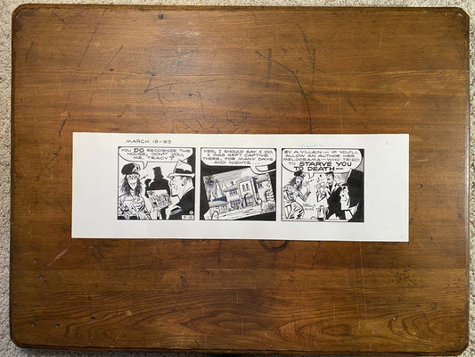 Dick Tracy Daily 3/19/83 Original Art Illustration | Fletcher Studio