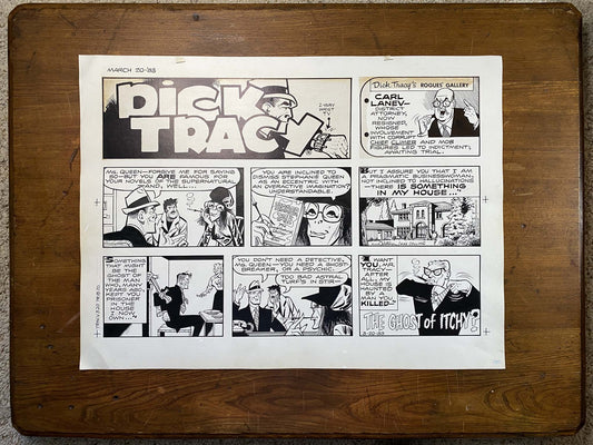 Dick Tracy Sunday 3/20/83 Original Art Illustration | Fletcher Studio