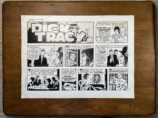 Dick Tracy Sunday 3/27/83 Original Art Illustration | Fletcher Studio