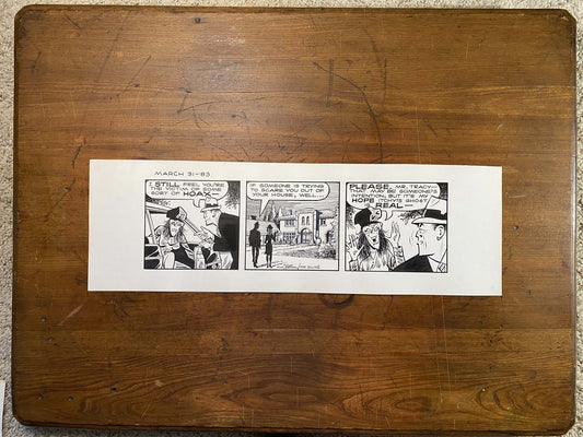 Dick Tracy Daily 3/31/83 Original Art Illustration | Fletcher Studio