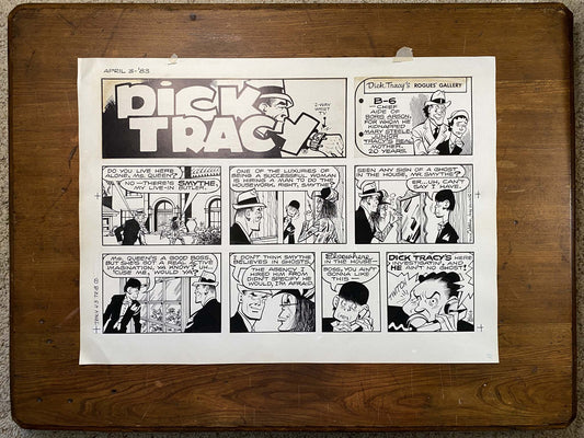 Dick Tracy Sunday 4/3/83 Original Art Illustration | Fletcher Studio