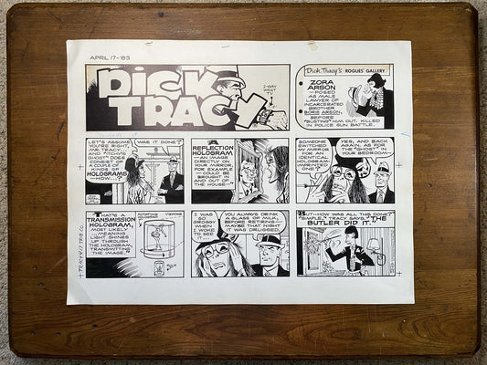 Dick Tracy Sunday 4/17/83 Original Art Illustration | Fletcher Studio