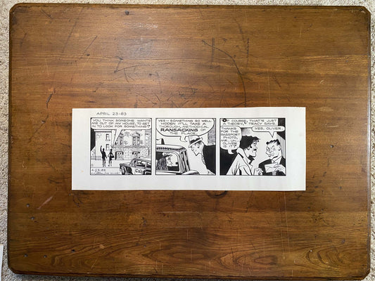 Dick Tracy Daily 4/23/83 Original Art Illustration | Fletcher Studio