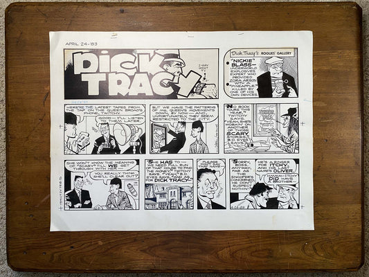 Dick Tracy Sunday 4/24/83 Original Art Illustration | Fletcher Studio