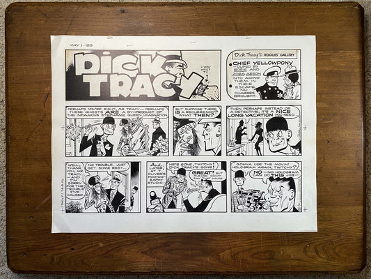 Dick Tracy Sunday 5/1/83 Original Art Illustration | Fletcher Studio