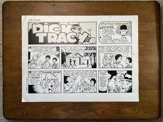 Dick Tracy Sunday 5/22/83 Original Art Illustration | Fletcher Studio