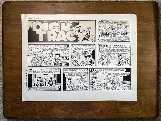 Dick Tracy Sunday 6/5/83 Original Art Illustration | Fletcher Studio