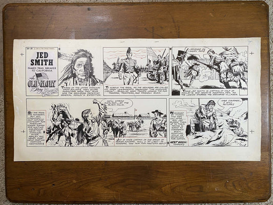 Jed Smith: An Old Glory Story 9/13/59 Original Art Illustration | Fletcher Studio