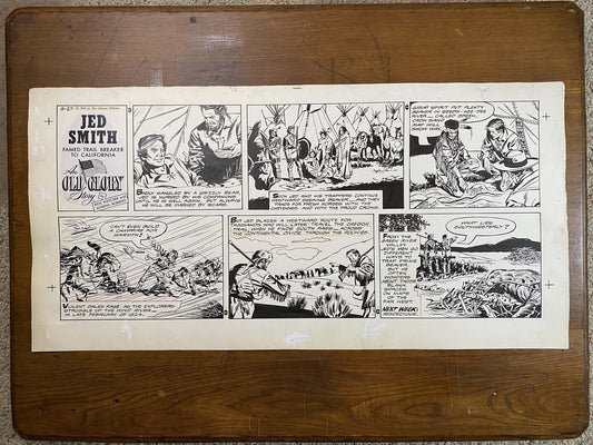 Jed Smith: An Old Glory Story 9/27/59 Original Art Illustration | Fletcher Studio