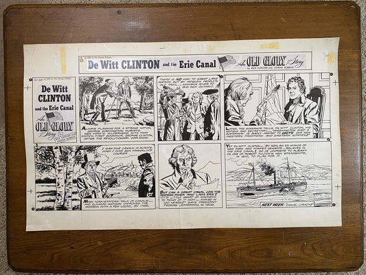 Dewitt Clinton: An Old Glory Story 12/20/59 Original Art Illustration | Fletcher Studio
