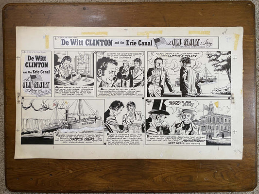 Dewitt Clinton: An Old Glory Story 1/3/60 Original Art Illustration | Fletcher Studio