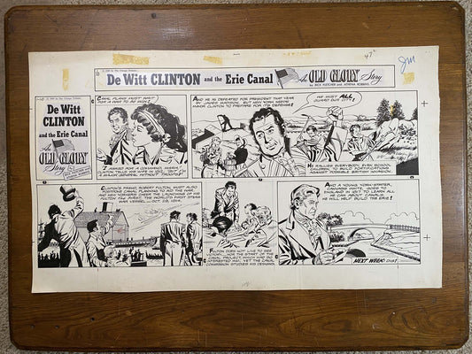 Dewitt Clinton: An Old Glory Story 1/10/60 Original Art Illustration | Fletcher Studio