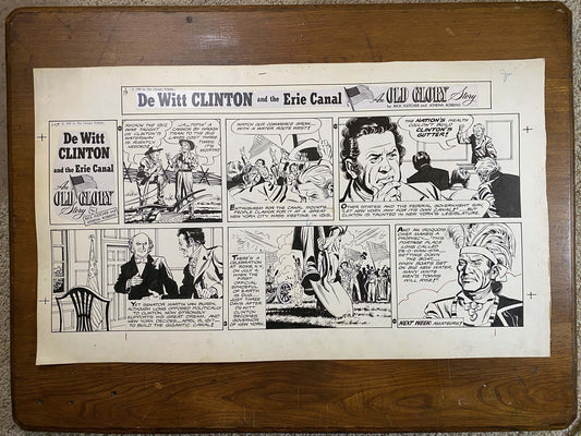 Dewitt Clinton: An Old Glory Story 1/17/60 Original Art Illustration | Fletcher Studio