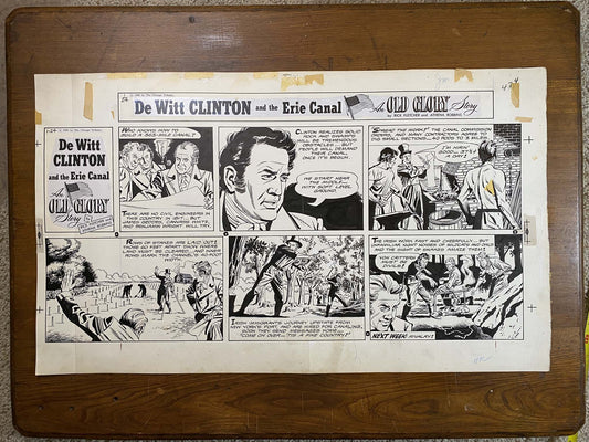 Dewitt Clinton: An Old Glory Story 1/24/60 Original Art Illustration | Fletcher Studio