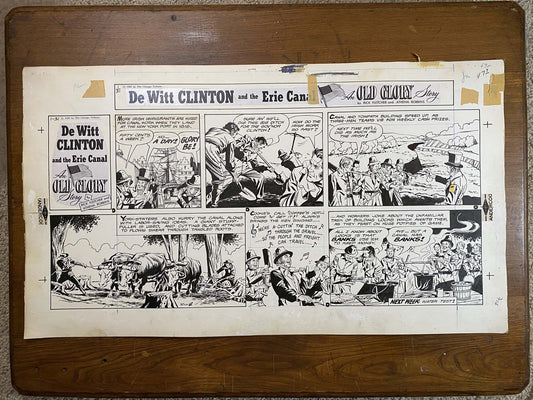 Dewitt Clinton: An Old Glory Story 1/31/60 Original Art Illustration | Fletcher Studio