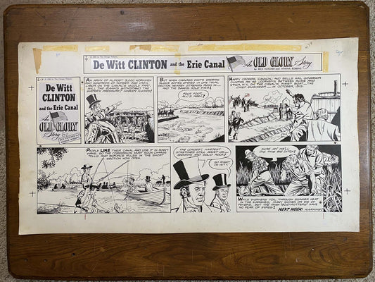 Dewitt Clinton: An Old Glory Story 2/7/60 Original Art Illustration | Fletcher Studio