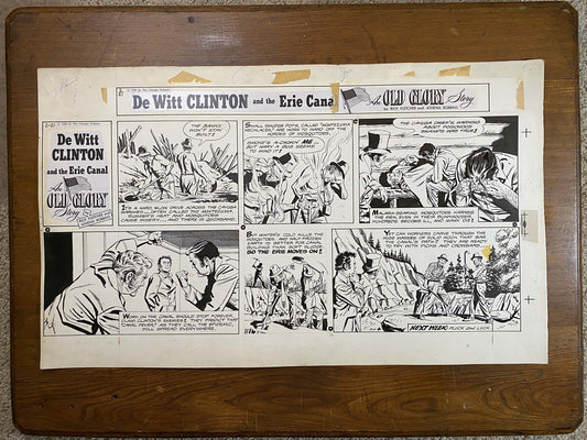 Dewitt Clinton: An Old Glory Story 2/21/60 Original Art Illustration | Fletcher Studio