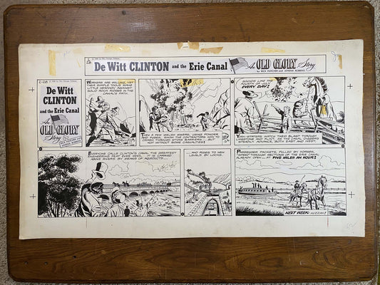 Dewitt Clinton: An Old Glory Story 2/28/60 Original Art Illustration | Fletcher Studio