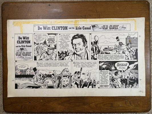 Dewitt Clinton: An Old Glory Story 3/6/60 Original Art Illustration | Fletcher Studio