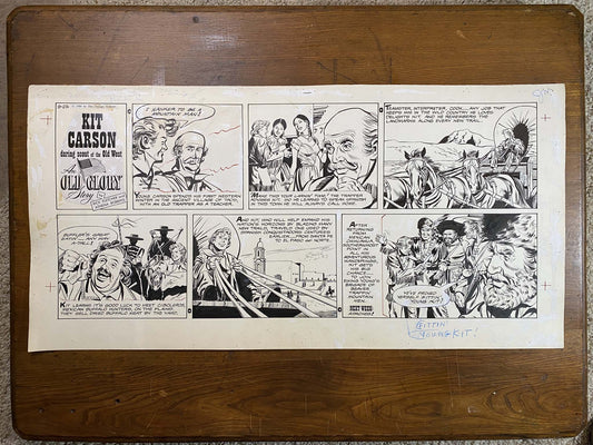Kit Carson: An Old Glory Story 9/25/60 Original Art Illustration | Fletcher Studio
