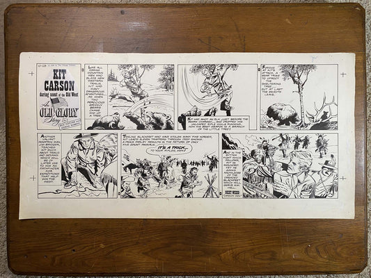 Kit Carson: An Old Glory Story 10/23/60 Original Art Illustration | Fletcher Studio