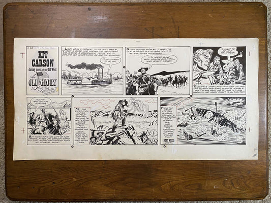 Kit Carson: An Old Glory Story 11/20/60 Original Art Illustration | Fletcher Studio