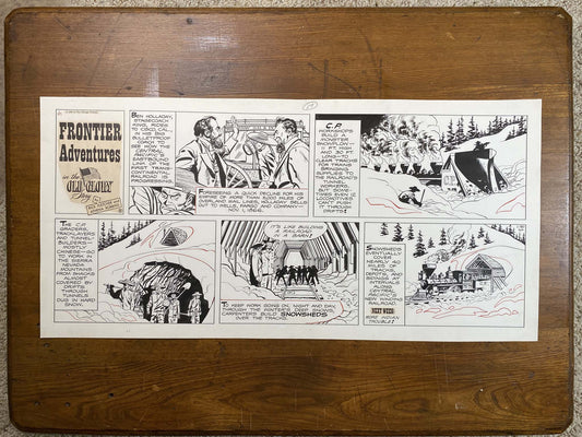 Frontier Adventures in the Old Glory Story 1/30/66 Original Art Illustration | Fletcher Studio