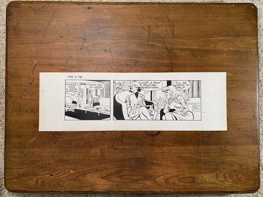 Dick Tracy Daily 2/2/78 Original Art Illustration | Fletcher Studio