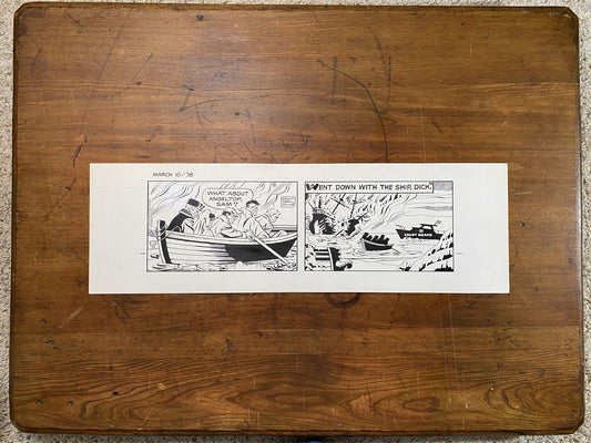 Dick Tracy Daily 3/10/78 Original Art Illustration | Fletcher Studio