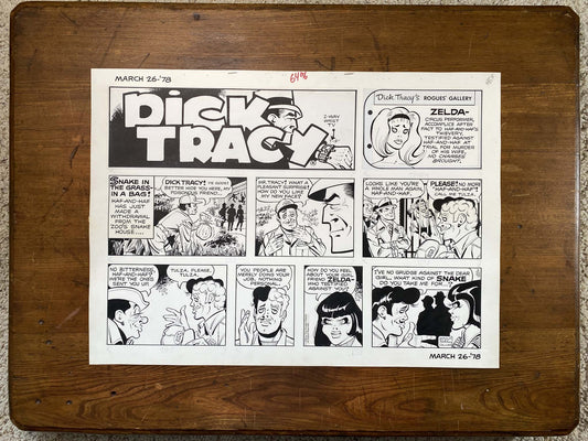 Dick Tracy Sunday 3/26/78 Original Art Illustration | Fletcher Studio