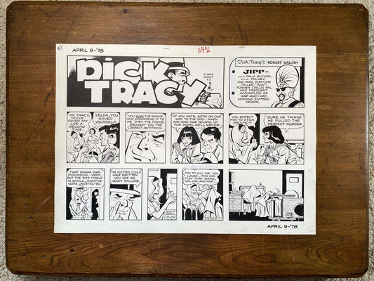 Dick Tracy Sunday 4/9/78 Original Art Illustration | Fletcher Studio