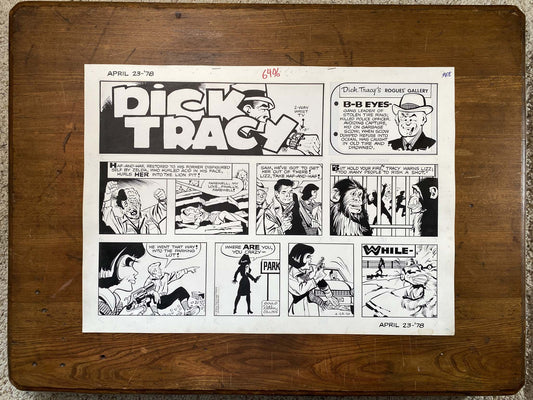 Dick Tracy Sunday 4/23/78 Original Art Illustration | Fletcher Studio