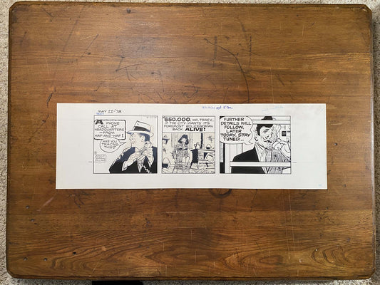 Dick Tracy Daily 5/22/78 Original Art Illustration | Fletcher Studio
