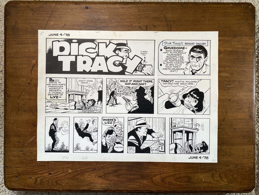 Dick Tracy Sunday 6/4/78 Original Art Illustration | Fletcher Studio