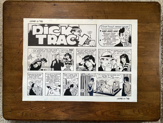 Dick Tracy Sunday 6/11/78 Original Art Illustration | Fletcher Studio