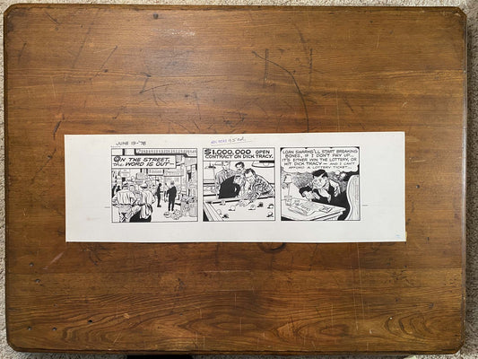 Dick Tracy Daily 6/19/78 Original Art Illustration | Fletcher Studio