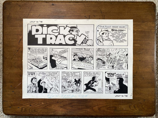 Dick Tracy Sunday 7/16/78 Original Art Illustration | Fletcher Studio