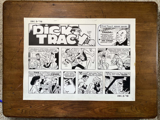 Dick Tracy Sunday 12/3/78 Original Art Illustration | Fletcher Studio