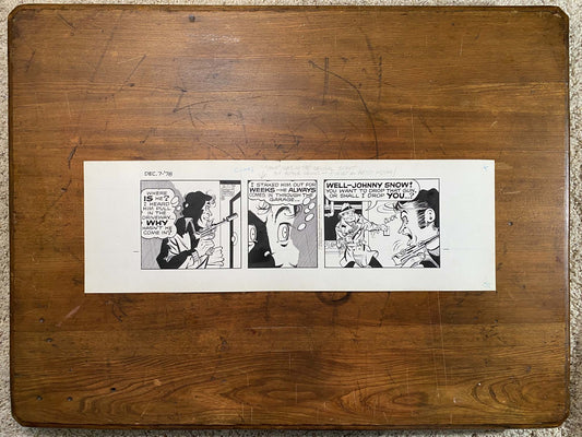 Dick Tracy Daily 12/7/78 Original Art Illustration | Fletcher Studio