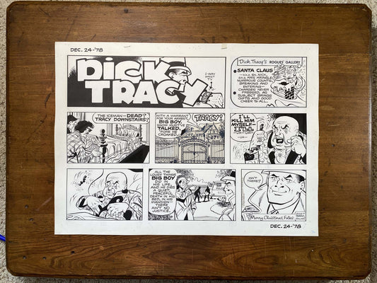 Dick Tracy Sunday 12/24/78 Original Art Illustration | Fletcher Studio