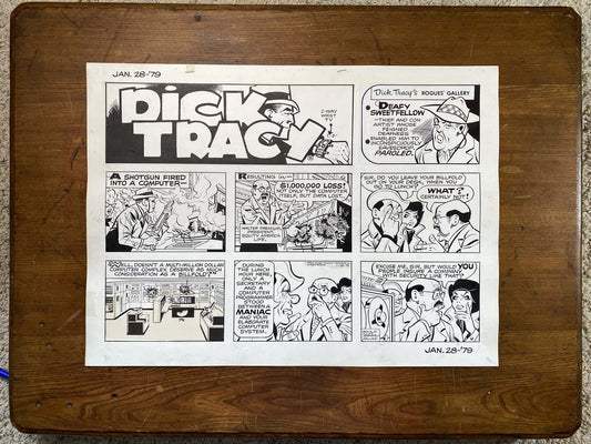 Dick Tracy Sunday 1/28/79 Original Art Illustration | Fletcher Studio