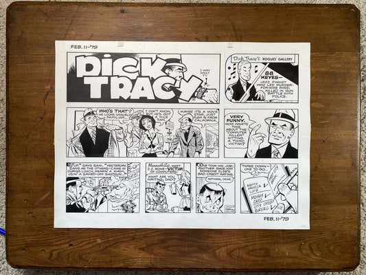 Dick Tracy Sunday 2/11/79 Original Art Illustration | Fletcher Studio