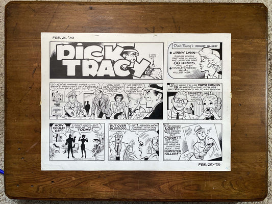 Dick Tracy Sunday 2/25/79 Original Art Illustration | Fletcher Studio
