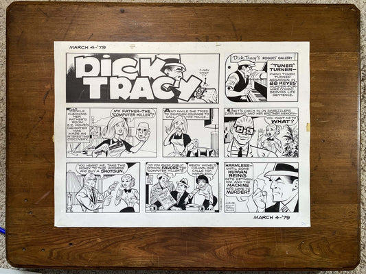Dick Tracy Sunday 3/4/79 Original Art Illustration | Fletcher Studio